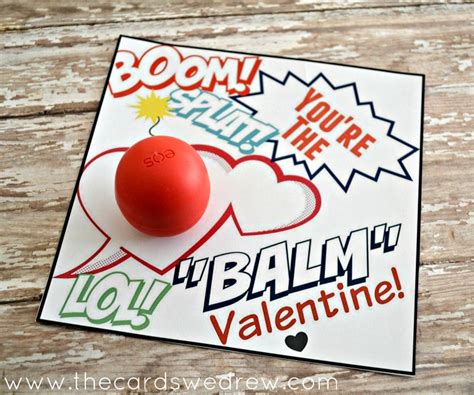 eos lip balm valentine   print  cards  drew
