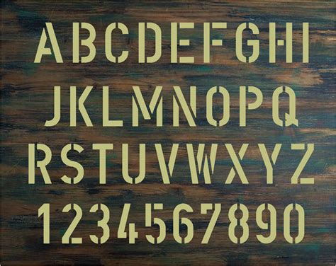 military stencil letters