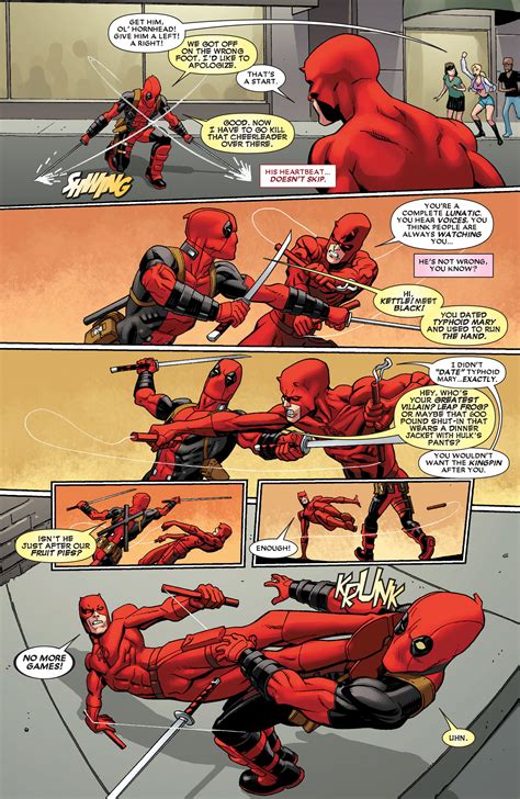 deadpool  daredevil battles comic vine