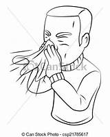 Clipart Niesen Sneezing Drawings Clip Vector Clipground sketch template