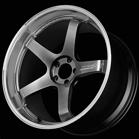 advan gt premium version wheel    racing hyper black ring furious customs