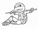 Mutant Teenage Raphael Donatello Donnie Mickey Michaelangelo Coloringhome Getdrawings sketch template