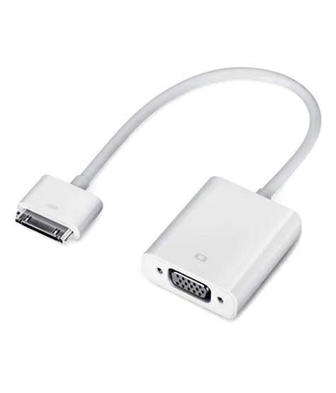 axcess  pin dock connector  vga adapter white  cables    prices snapdeal