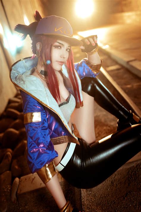 League Of Legends K Da Akali Cosplay On Point Sankaku