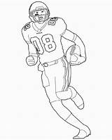 Coloring Football Pages Player Kids Via Activity sketch template