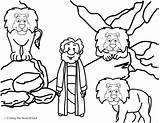 Daniel Coloring Lion Den Pages Lions Mouse Boone Leones Los Colorear El Foso School End Para La Niños Historia Biblia sketch template