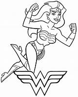 Wonder Coloring Woman Superman Pages Color Printable Print Topcoloringpages Girl Logo sketch template