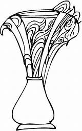 Coloring Vases Pages Pottery Vase Adult Printable Coloringpages Colorpagesformom Vase1 sketch template