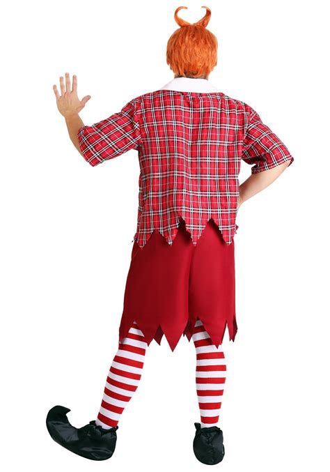red munchkin adult costume