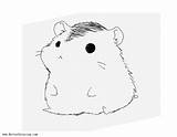 Hamster Coloring Pages Simple Printable Kids Adults sketch template
