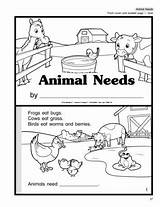 Needs Animal Basic Worksheet Animals Kindergarten Worksheets Farm Science Grade Pet Need Booklet First Lesson Plans Mailbox Coverings Kids Living sketch template