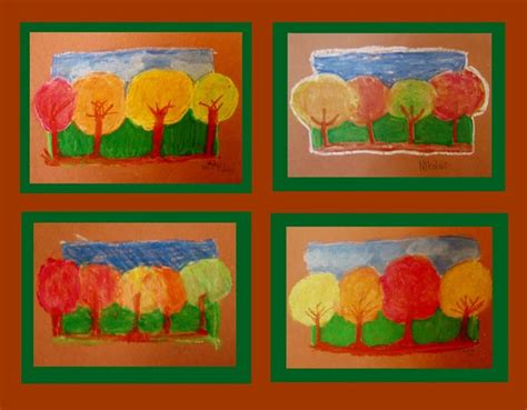 paintings  trees   colors