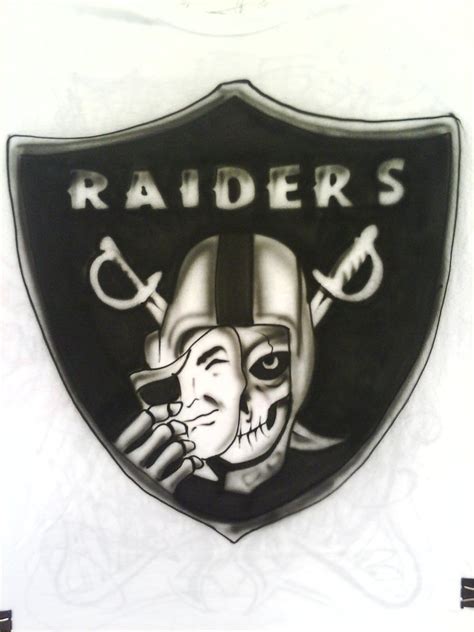 stencil raiders logo outline fonca pintura