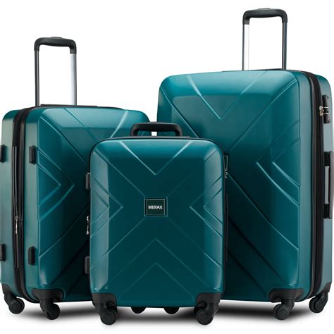 segmart clearance  piece carry  luggage sets lightweight expandable suitcase  tsa
