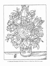 Coloring Pages Paintings Dover Flower Painting Books Color Own Great Flowers Choose Board Book Drawing Famous sketch template