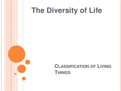 Classification Of Living Things R1
