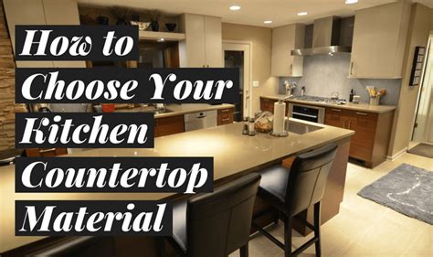 choose  kitchen countertop material