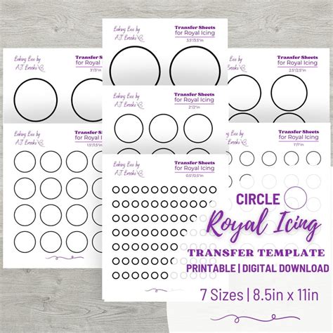 printable icing sheets tracing worksheet royal icing transfer etsy
