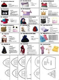 printable fleece hat patterns hat patterns  collection