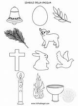 Pasqua Simboli Religione Tuttodisegni Religiosi Oggetti Pasquali Quaresima Cristiani Biglietti Auguri Preghiere sketch template