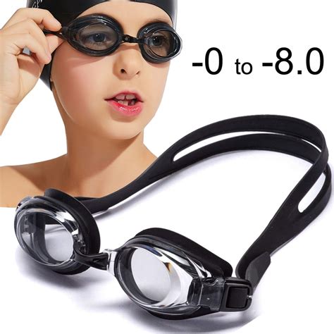 optical swim goggles kids anti fog prescription swimming glasses children   years  myopia