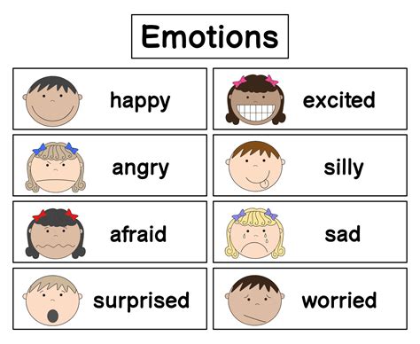 emotions faces printable