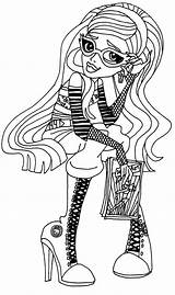 Monster High Coloring Pages Chibi Ghoulia Coloriage Yelps Print Enfant sketch template