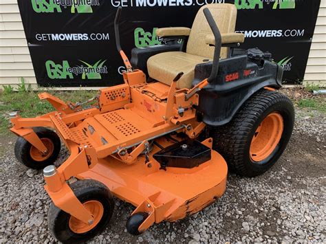 scag tiger cub commercial  turn whp kawasaki   month lawn mowers  sale