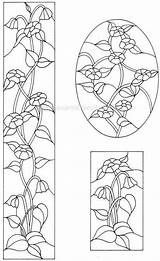 Stained Glass Vitraux Pintura Coloriages Vidro Dover sketch template