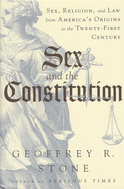 sex and the constitution sex religion and law from america s origins