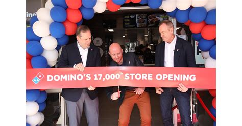 dominos  commemorate  opening    store