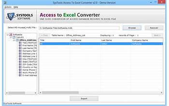 SysTools Excel to vCard Converter screenshot #2