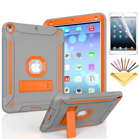 ipad air  case  soft screen protector dteck heavy duty shockproof  layer plastic