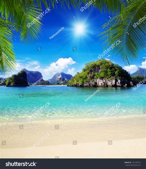 beautiful beach  tropical sea stock photo  shutterstock