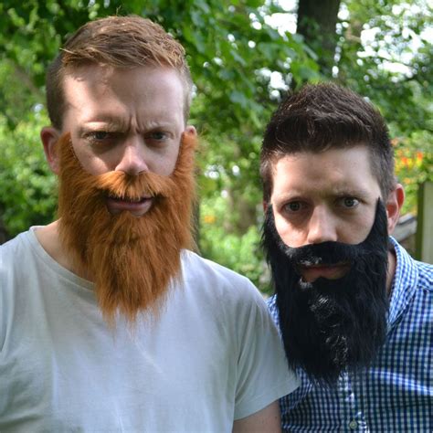 Hipster Beard Black And Ginger Self Adhesive Novelty