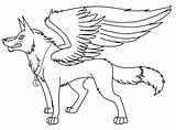 Wolf Winged Getcolorings sketch template