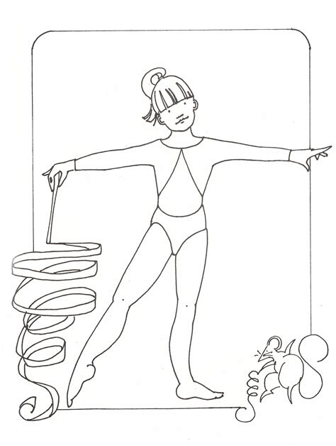 kids coloring pages gymnastics coloring home
