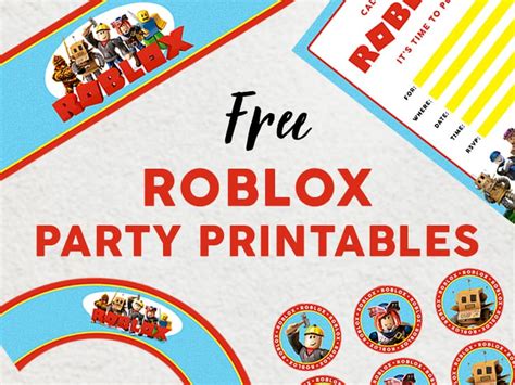roblox party printables party  unicorns
