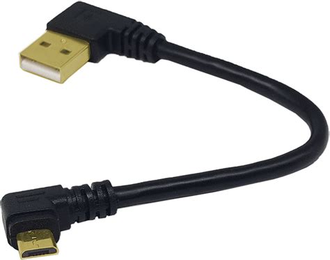 sinloon micro usb cable  degree  angle gold plated  pin micro usb male cable  usb