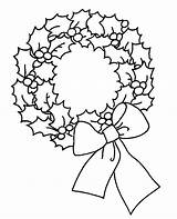 Christmas Wreath Coloring Pages Popular sketch template