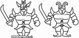 Coloring Pages Undertale Guards Royal Printable Adults Kids sketch template