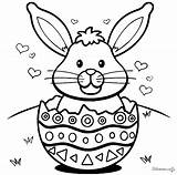 Easter Coloring Kids Print Color Pages sketch template