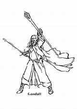 Herr Ringe Ausmalbilder Gandalf Momjunction Hobbit Legolas Malvorlagen sketch template