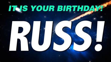 happy birthday russ    gift youtube