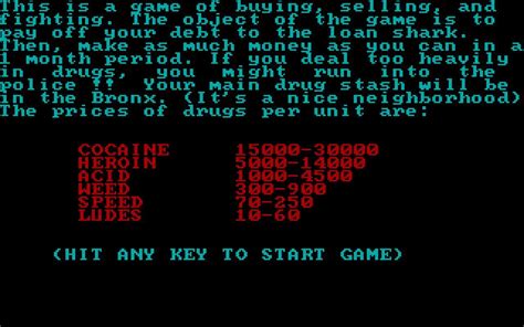 drug wars   strategy game