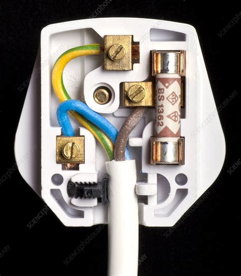 correctly wired  pin plug stock image  science photo library