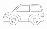 Printable Coloring Pages Cars Car Cutouts Templates Cut 3d Crafts Printablee Paper Via sketch template