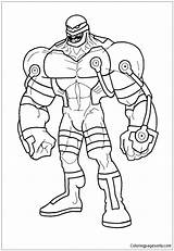 Coloring Pages Batman Killer Croc Strong Bane Super Kids Color Printable Supervillain Heros Print Ninja Online Momjunction Popular sketch template