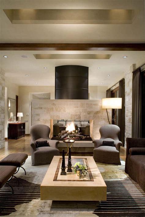 40 Awesome Living Room Designs With Fireplace Decoration