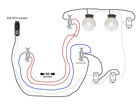 simple shed wiring diagram